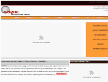 Tablet Screenshot of grephilintl.com